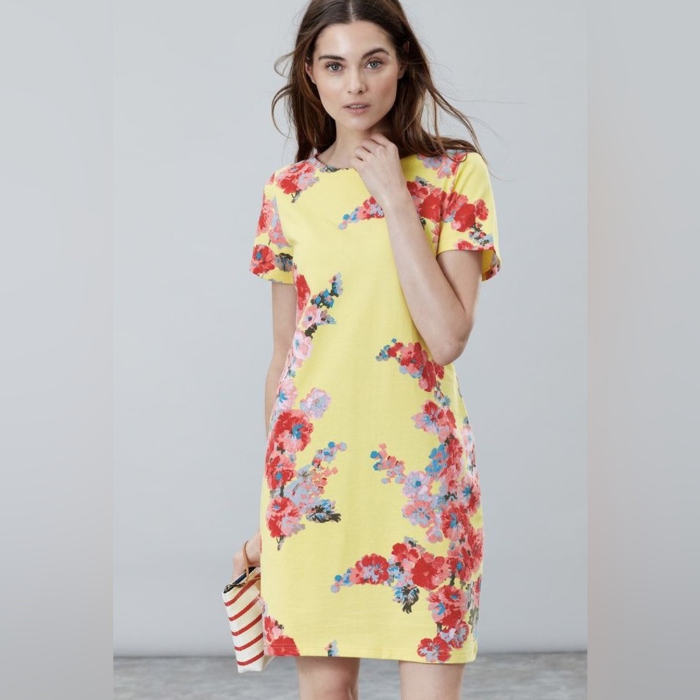 NWT Joules Riviera dress yellow floral size 12